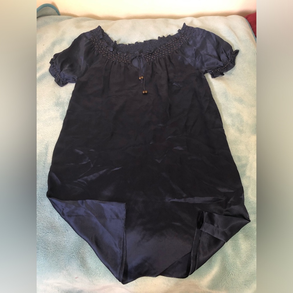 Silk Dress size s blue